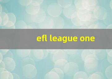 efl league one